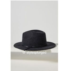 NWT ANTHRO Jessa Trimmed Fedora (black)